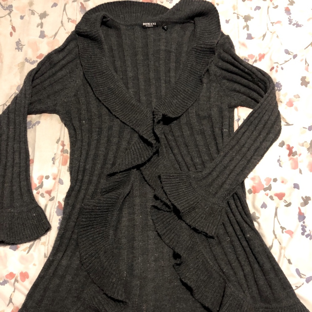 Black cardigan
